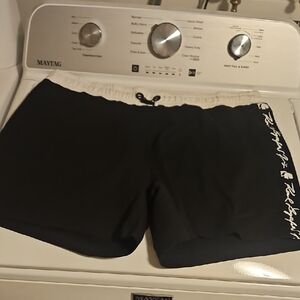 Karl Lagerfeld Paris Women's Logo Shorts with Side Pocket